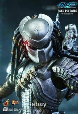 1/6 Hot Toys Mms190 Avp Alien Vs Predator Scar Predator 14 Movie Action Figure