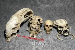 1/6 Iron Blood Soldier Alien Skull Model for 12'' Figure Collect Scene Parts