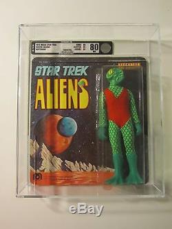 1975 Rare Mego Star Trek Aliens Series Three 8 Action Figure Set AFA graded 85