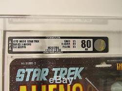 1975 Rare Mego Star Trek Aliens Series Three 8 Action Figure Set AFA graded 85
