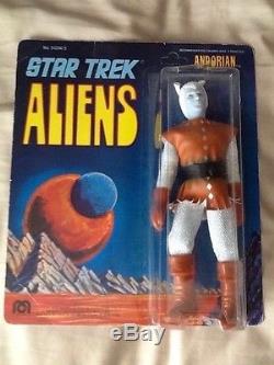 1976 Star Trek Aliens Mego Andorian MOC never removed sealed
