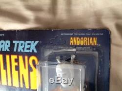 1976 Star Trek Aliens Mego Andorian MOC never removed sealed