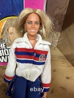 1976 Vintage Kenner The Bionic Woman Action Figure Doll Jaime Sommers NOB