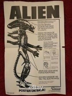 1979 Vintage Kenner ALIEN 18 Action FIgure 100% Complete withDome Poster & Box