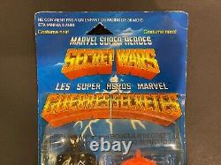 1984 Marvel Secret Wars Black Suit Spider-man Sealed Moc French Card Rare Figure