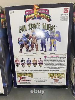 1993 Mighty Morphin Power Rangers Evil Space Aliens Lot Of 5! Lord Zedd, Goldar