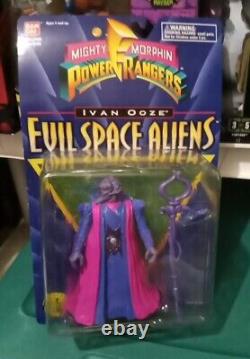 1995 Power Rangers Evil Aliens Set Ivan Ooze Tengu Warrior & Shipping Case RARE