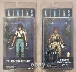 2 ALIENS LT. Ripley & Private Vasquez Deluxe Action Figure Set (NECA)