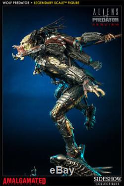 31 Sideshow Legendary Scale Wolf Predator AVP Alien Statue Figure NIB