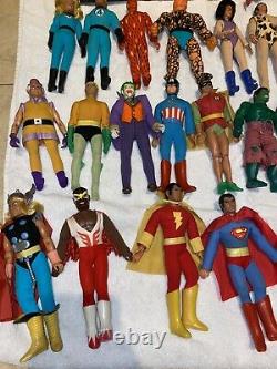 34 Vintage MEGO Action Figure Lot Marvel DC Star Trek Aliens Batman Superman