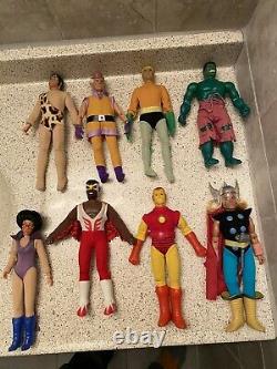 34 Vintage MEGO Action Figure Lot Marvel DC Star Trek Aliens Batman Superman