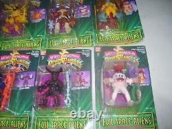 8 Mighty Morphin Power Rangers Figure Lot Evil Space Aliens & Green Ranger 1994