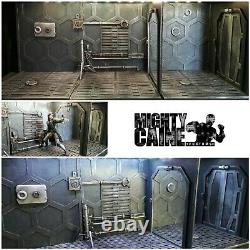 8x Custom Diorama. Base and Wall Set. Neca, Mezco, Marvel Legends, Black Series