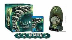 ALIEN 1 2 3 4 5 6 Collection + große schwere EI FIGUR Büste BLU-RAY BOX Aliens