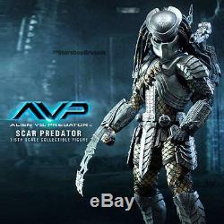 ALIEN VS PREDATOR Scar Predator 1/6 Action Figure 12 Hot Toys