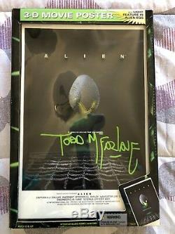 ALIEN movie 3-D Lighted Poster Sculpture McFarlane Toys SIGNED by Todd McFarlane