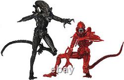 ALIENS GENOCIDE Black Vs. Red Warrior Action Figure 2-Pack 7 NECA New & Sealed