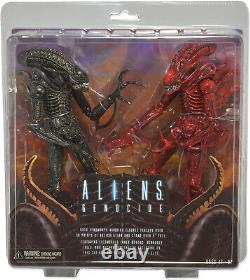 ALIENS GENOCIDE Black Vs. Red Warrior Action Figure 2-Pack 7 NECA New & Sealed