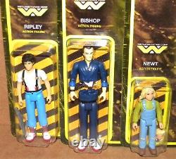 ALIENS ReAction Super7 3.75 Figures RIPLEY NEWT BISHOP VASQUEZ HUDSON HICKS