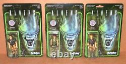 ALIENS ReAction Super7 3.75 Figures RIPLEY NEWT BISHOP VASQUEZ HUDSON HICKS