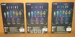 ALIENS ReAction Super7 3.75 Figures RIPLEY NEWT BISHOP VASQUEZ HUDSON HICKS