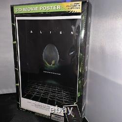 Alien 3D 3-D Movie Poster Art Figure withLight in the Alien Egg'06 McFarlane Toys