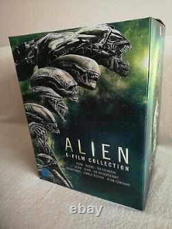 Alien 6 Film Collection (Not SteelBook) Blu-ray, Alien Egg Statue Figure READ