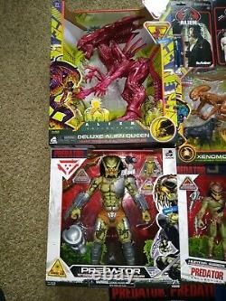 Alien And Predator Action Figure Lot. Big Mixed Lot Of Loose And Carded Figures