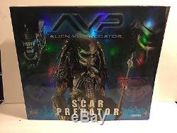 Alien Vs Predator AVP 1.0 Scar Predator Hot Toys