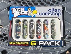 Alien Workshop Vintage Tech Deck Finger Skateboard 6-Pack NOS