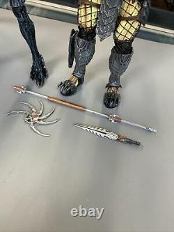 Alien vs. Predator AVP Grid vs Celtic NECA Rivalry Reborn 2 Pack Lot