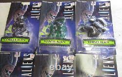 Aliens Bull Mantis Gorilla Rhino Warrior Snake Kenner Figure Set Of 6 Moc 1996