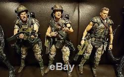 Aliens Neca Collection lot Blue Brown Queen Hudson Hicks x10 Figures with Eggs