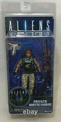 Authentic NECA Aliens 30th Ann PRIVATE JENETTE VASQUEZ Series 9 7 Action Figure