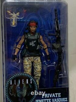 Authentic NECA Aliens 30th Ann PRIVATE JENETTE VASQUEZ Series 9 7 Action Figure