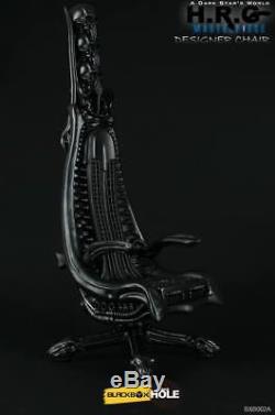 BLACKBOX x BLACKHOLE 1/6 scale Alien H. R. Giger 1989 Black Chair (in stock)