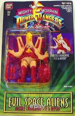Bandai Morphin Power Rangers 5 Evil Space Aliens Set of 12 Figures New 1994