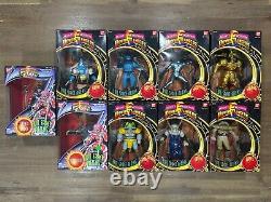 Bandi Mighty Morphin Power Rangers Evil Space Aliens 8 Action Figures Set NIB