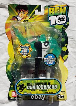 Ben 10 DIAMONDHEAD Alien Collection 2007 Action Figure Bandai New Battle Poses