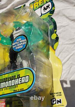 Ben 10 DIAMONDHEAD Alien Collection 2007 Action Figure Bandai New Battle Poses