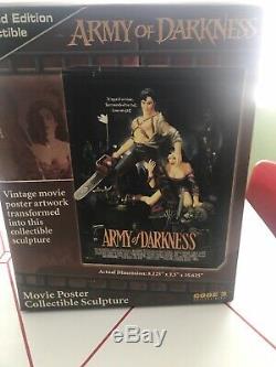 Code 3 Collectibles. Army Of Darkness Movie Poster Collectible Sculpture