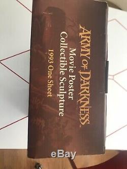 Code 3 Collectibles. Army Of Darkness Movie Poster Collectible Sculpture