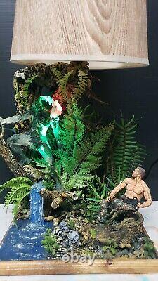 Custom PREDATOR vs DUTCH Lamp, Neca Arnold Schwarzenneger Alien