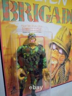 Custom action figures 3.75 Atari 7800 Alien Brigade Carded Art Figure Display