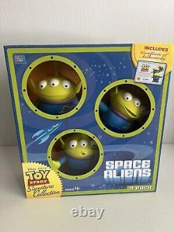 Disney Pixar Toy Story Signature Collection Space Aliens Pack of 3 Rare NRFB