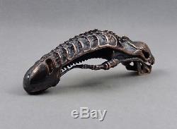 Edcstrong about Solid ollection Bronze Rare Skull Alien Knife Paracord