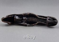 Edcstrong about Solid ollection Bronze Rare Skull Alien Knife Paracord