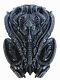 H. R Giger Inspired Alien Mother Wall Statue Figure Black