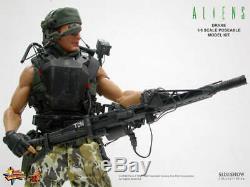 HOT TOYS ALIENS USCM PRIVATE MARK DRAKE MMS 24 Colonial Marine 16 -NEW
