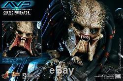 HOT TOYS AVP Alien vs Predator CELTIC PREDATOR FIGURE SideShow Collectable 1/6